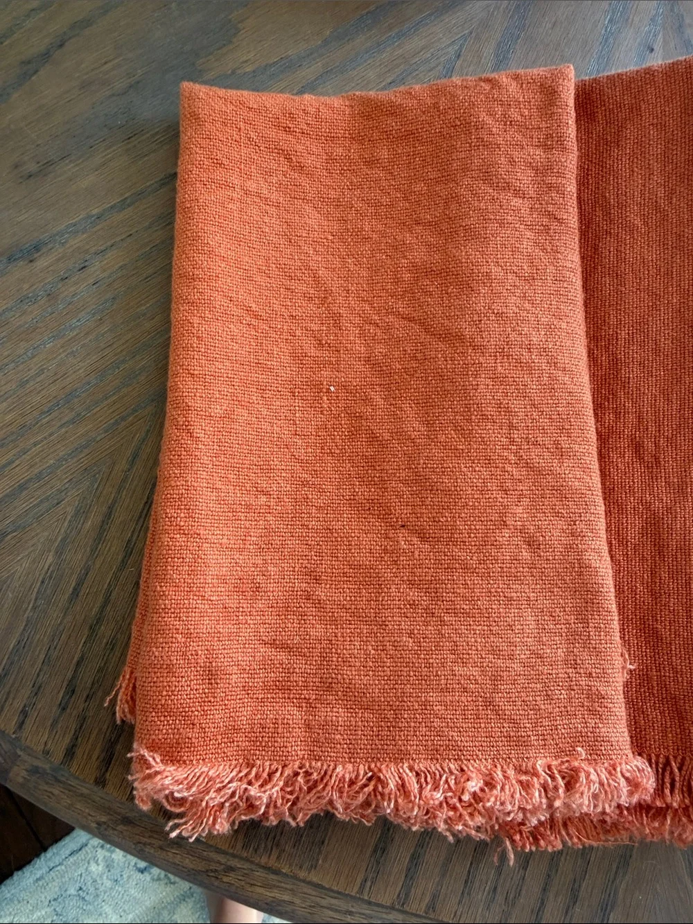 Williams Sonoma Orange Cotton Napkins - Set of 4